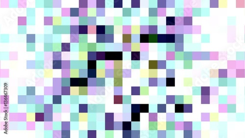 Colored Squares Changing Abstract Motion Background