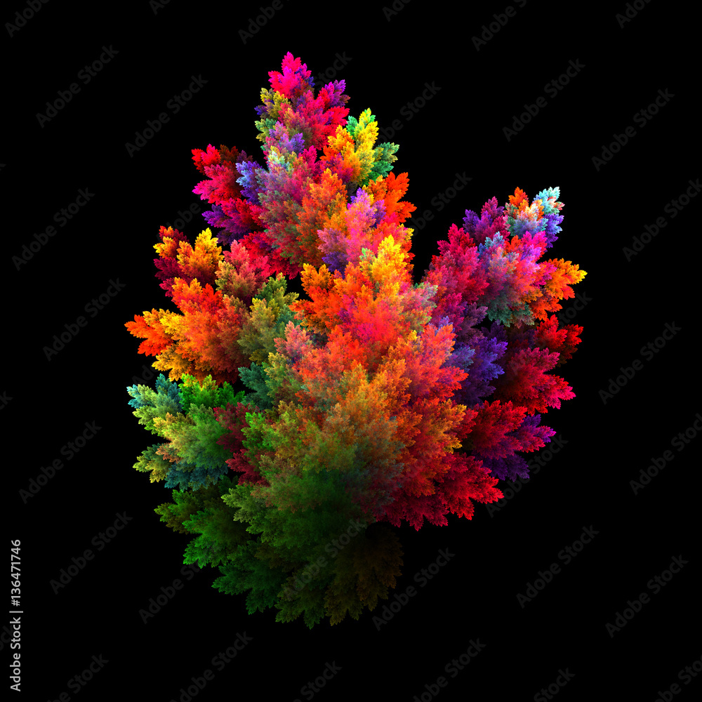 Fractal Branches Isolated on Black - Fractal Art
Fractal Branches Isolated on Black - Fractal Art