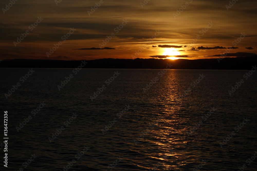 Sunset at the Albufera lake