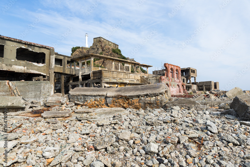 Hashima Island in Nagasaki city