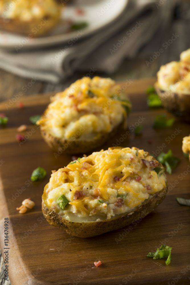 Fototapeta premium Homemade Twice Baked Potatoes