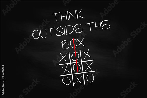 Think outside the box - tic tac toe