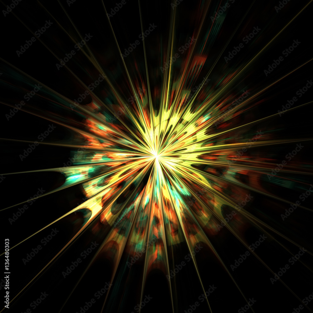 Abstract Flash Background - Fractal Art Abstract Flash Background - Fractal Art
