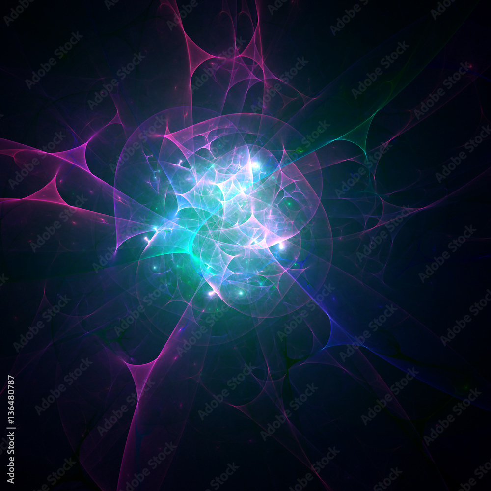 Abstract Shining Background - Fractal Art Abstract Shining Background - Fractal Art