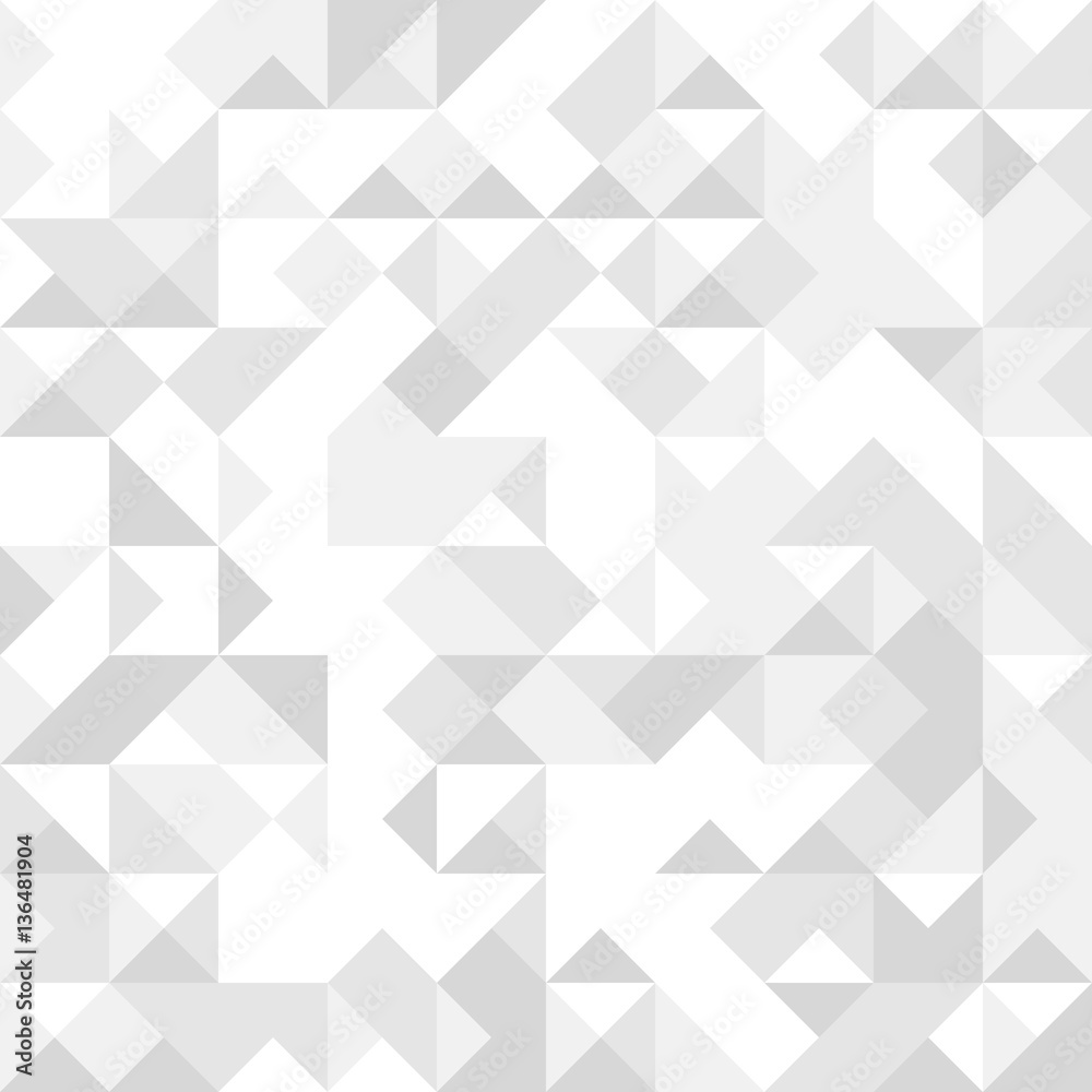Grey and white triangles, seamless abstract vector pattern Grey and white triangles, seamless abstract vector pattern