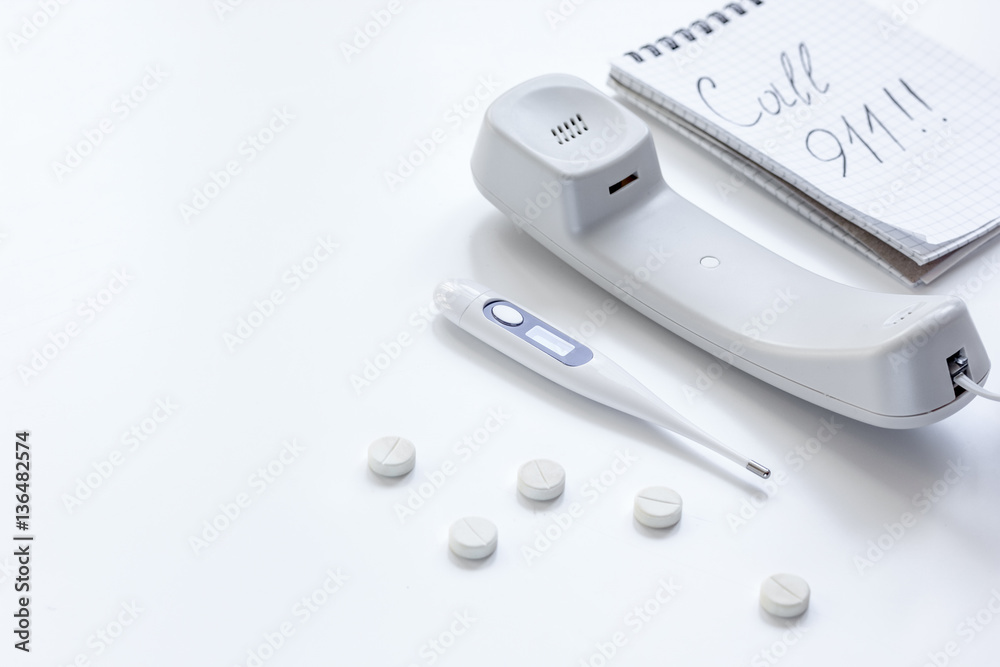 concept calling doctor to home check up concept calling doctor to home check up