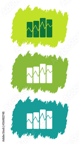 Logo données statistiques.