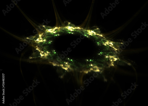 Haeckel inspitation - Radial Symmetry of Protozoan    - Fractal Art photo