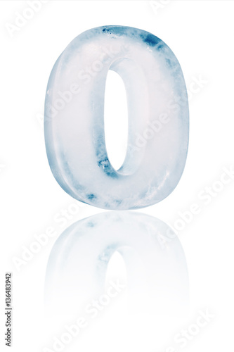 Ice zero number illustration
