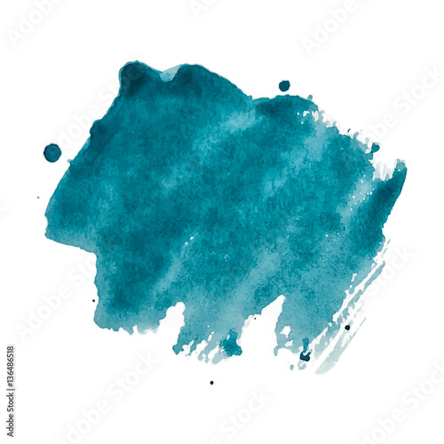 Vector blue watercolor background