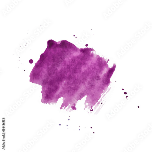 Vector magenta watercolor background