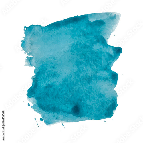 Vector blue watercolor background
