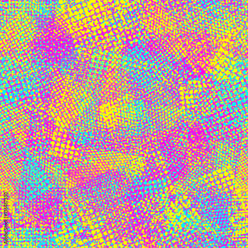 Abstract seamless chaotic pattern with urban geometric elements.