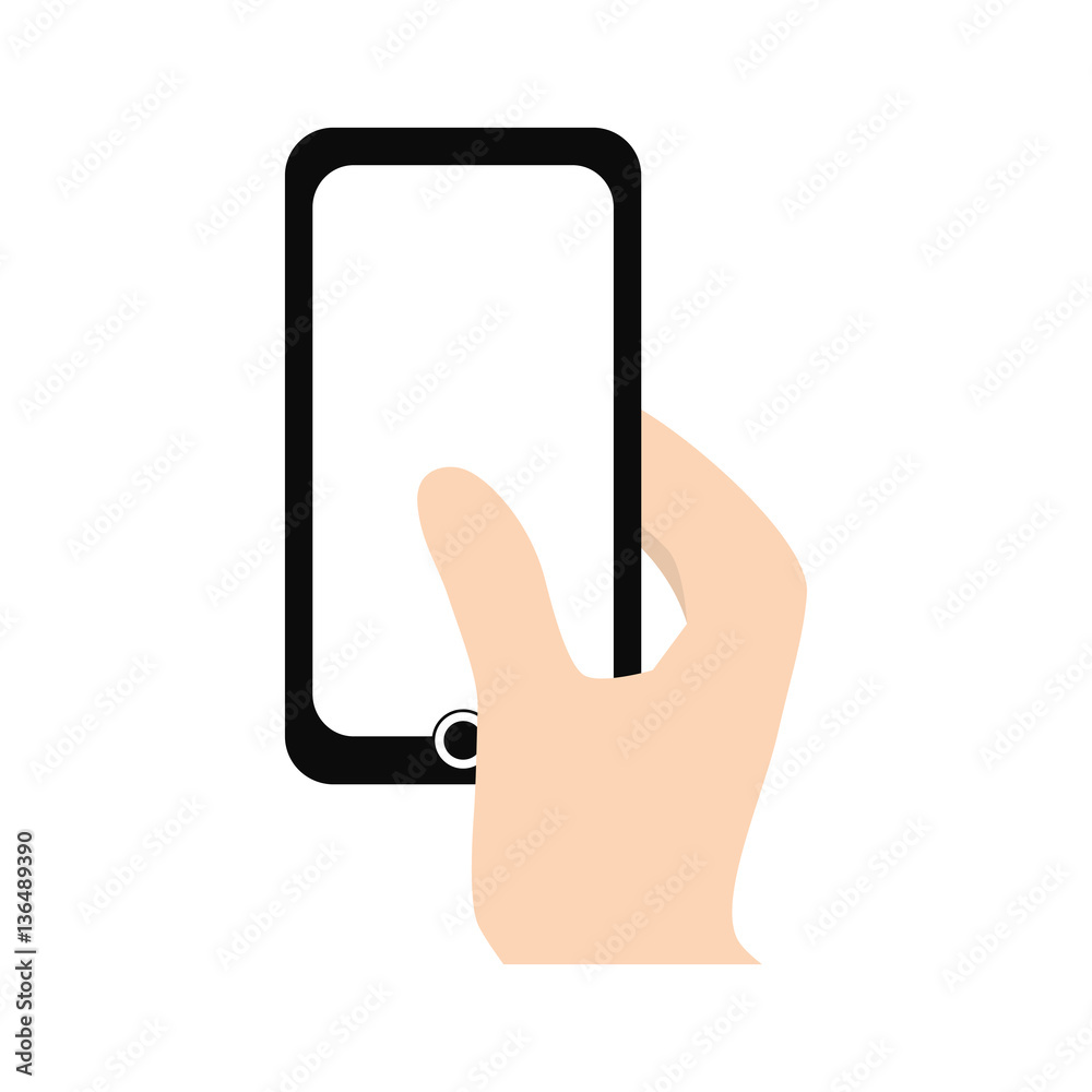 hand touch smart phone icon vector illustration eps 10 hand touch smart phone icon vector illustration eps 10