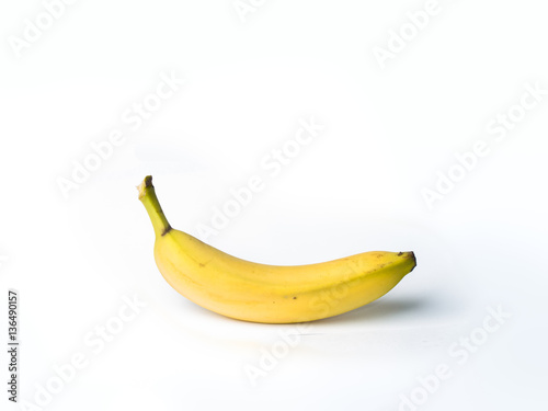 One isolated banana