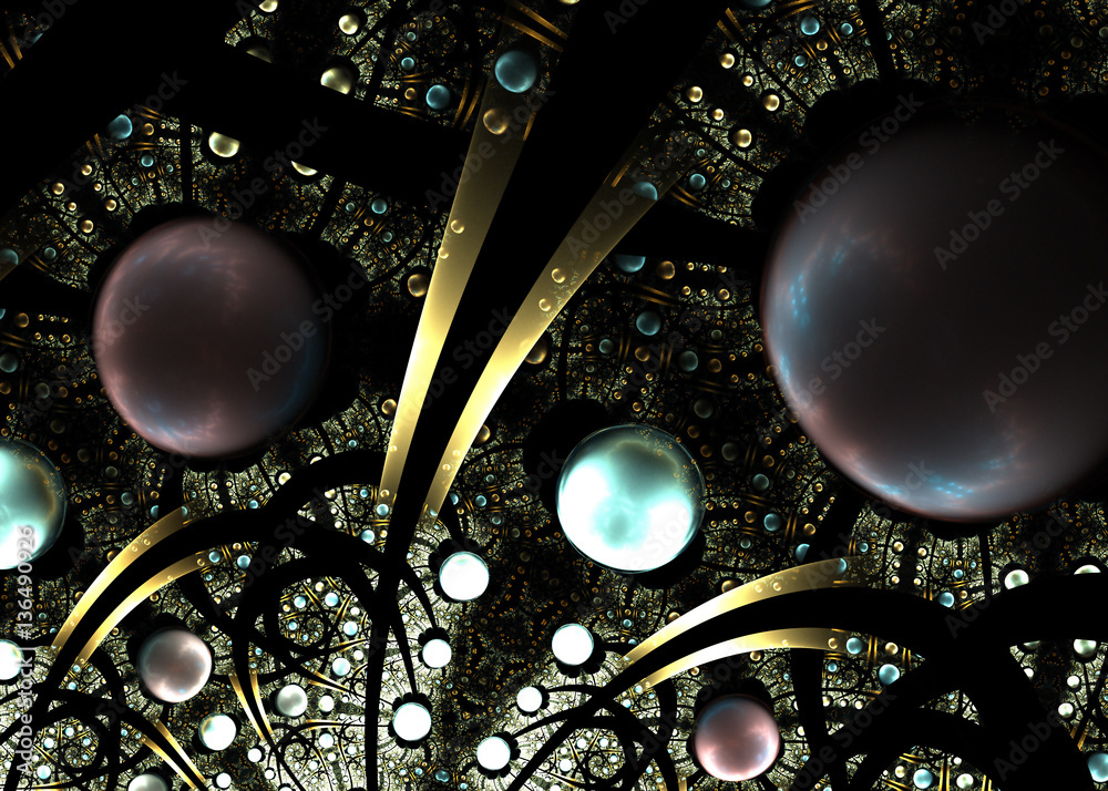 Fractal  Abstract  Bubble Background - Fractal Art  