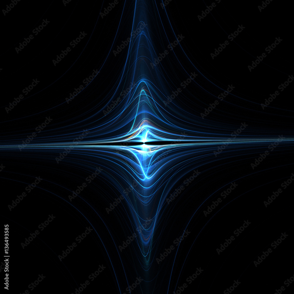 Fototapeta premium Fractal Shining Weaves - Fractal Background- Fractal Art