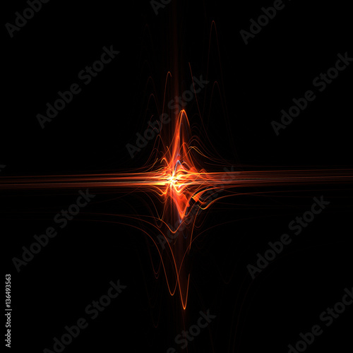 Fractal Shining Weaves - Fractal Background- Fractal Art