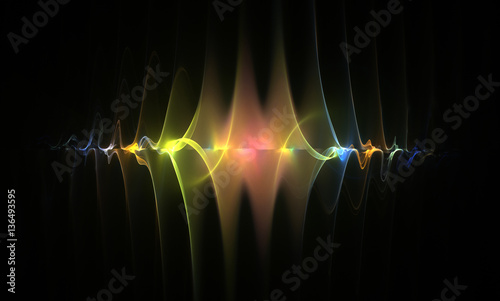 Fractal Shining Weaves - Fractal Background- Fractal Art photo