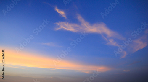 clear sky and cloud for background