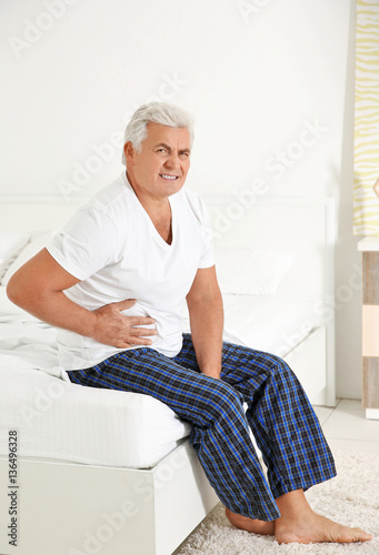 Senior gentleman suffering ...