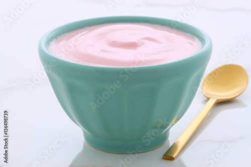 vintage greek strawberry yogurt