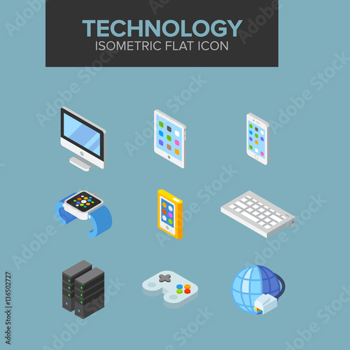 technology isometric icon