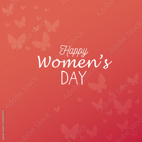 happy womens day card vector illustration design