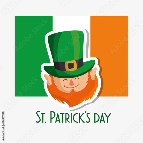 happy saint patricks day card vector illustration design