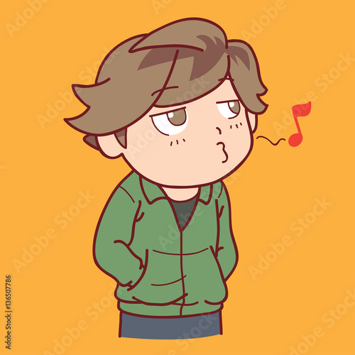 boy whistling