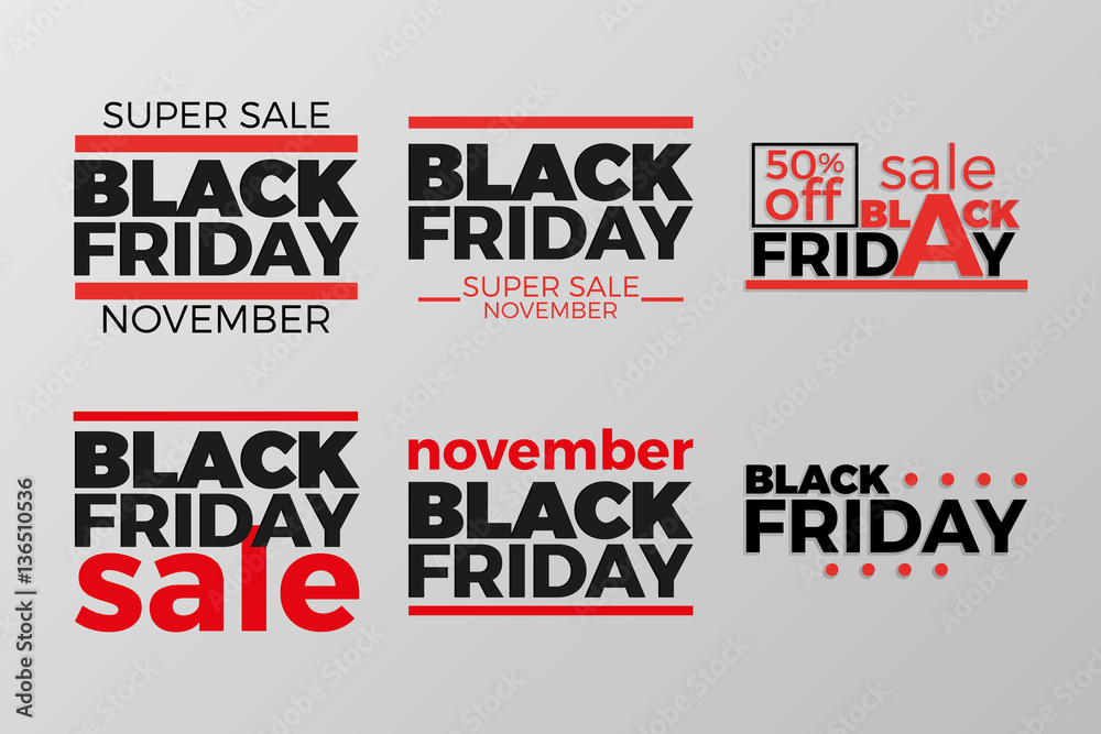 Fototapeta premium Black friday