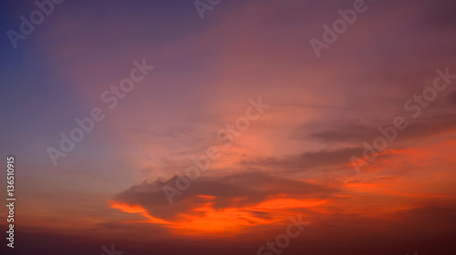Nice clouds with sunset light effect © Beach boy 2024
