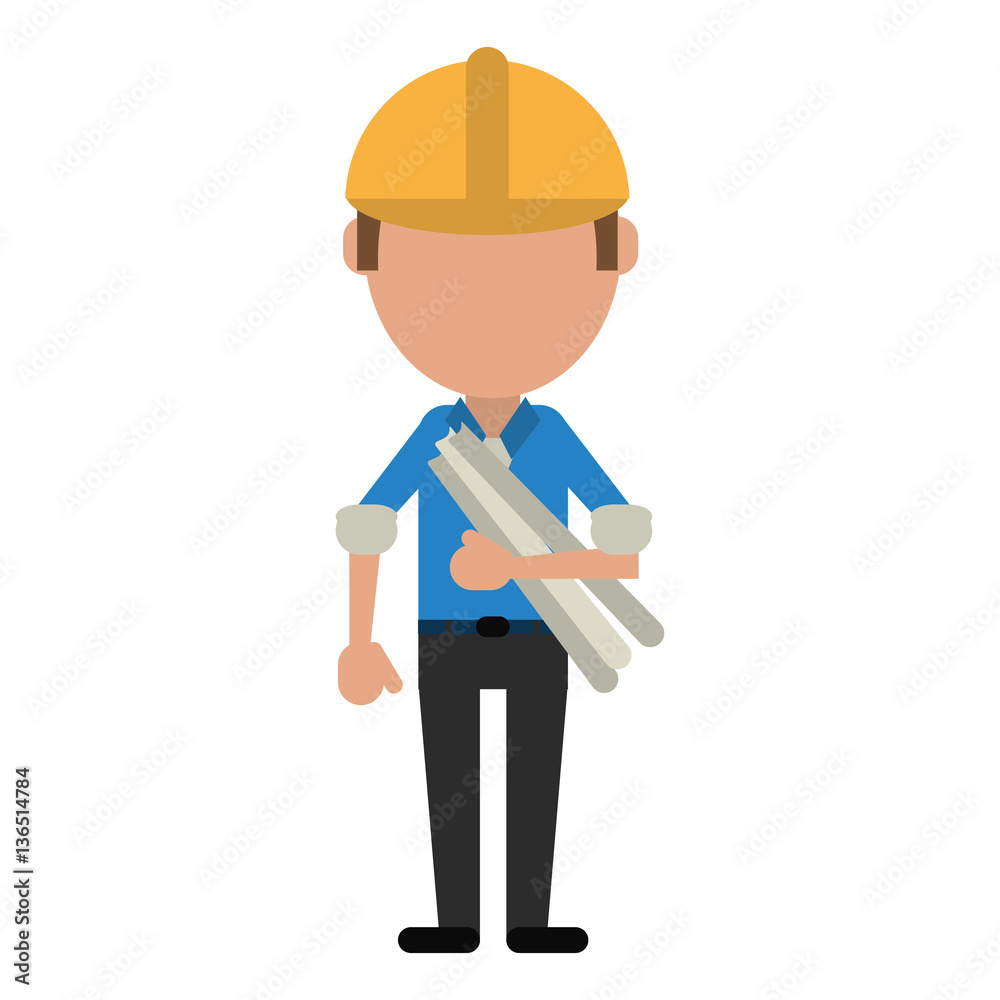man building construction plans helmet vector illustration eps 10 man building construction plans helmet vector illustration eps 10