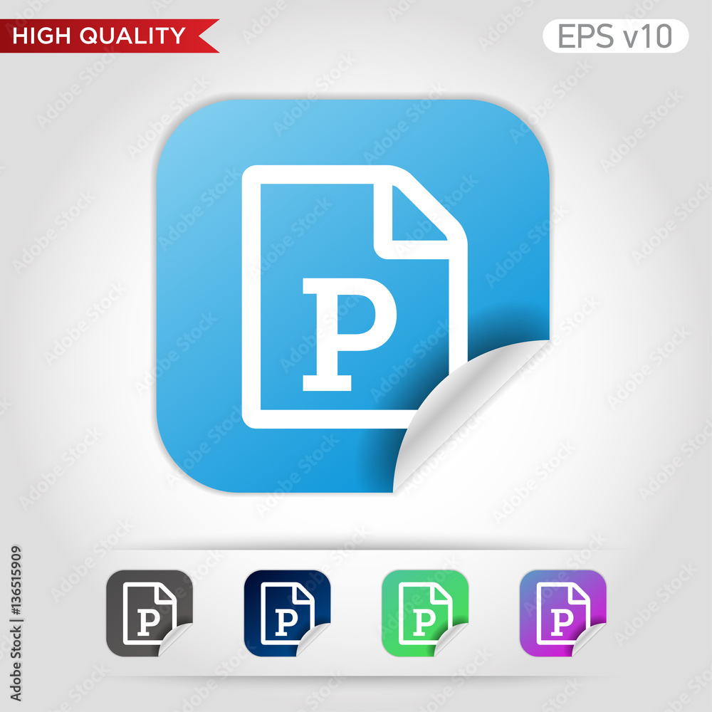 Picture icon. Button with picture file icon. Modern UI vector.