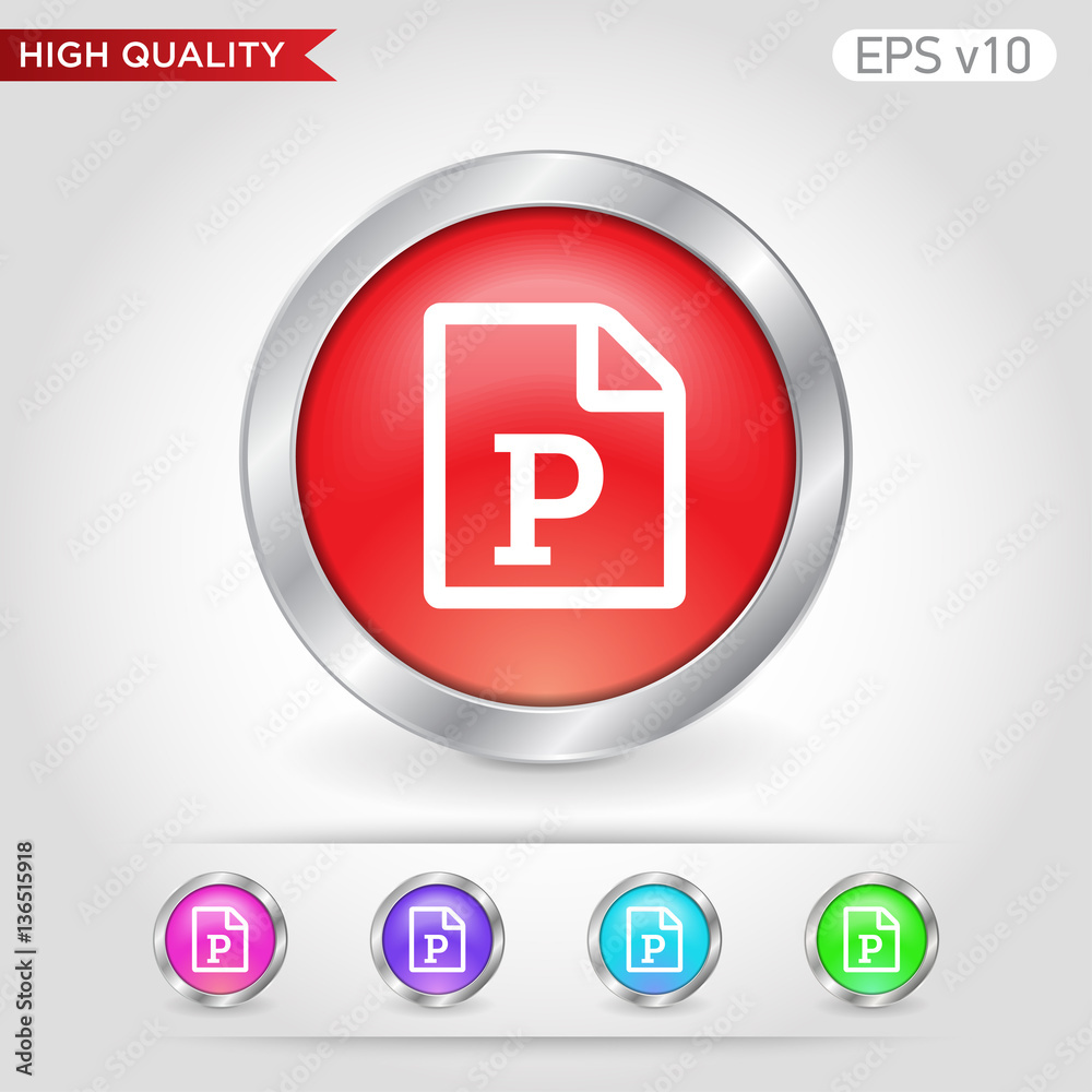 Picture icon. Button with picture file icon. Modern UI vector. Picture icon. Button with picture file icon. Modern UI vector.