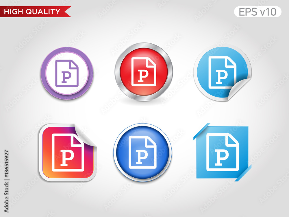 Picture icon. Button with picture file icon. Modern UI vector.
