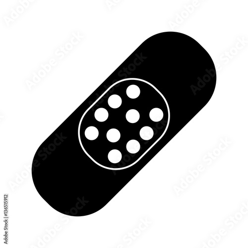 band plaster first aid icon pictogram vector illustration eps 10