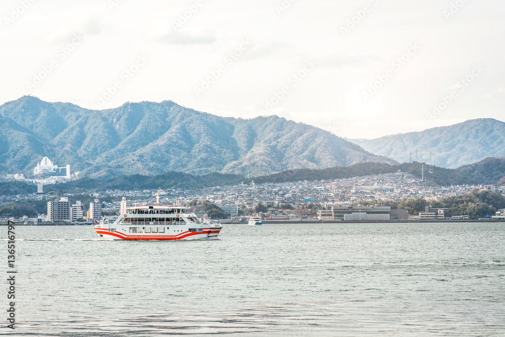 Ferry-boat in island of Miyajima - Hiroshima, Japan
