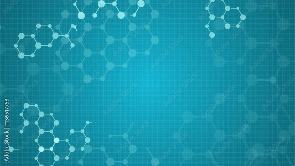 Abstract molecules medical background