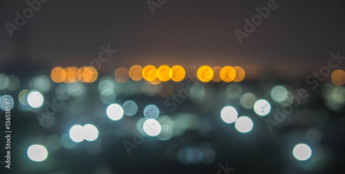 bokeh light city scape