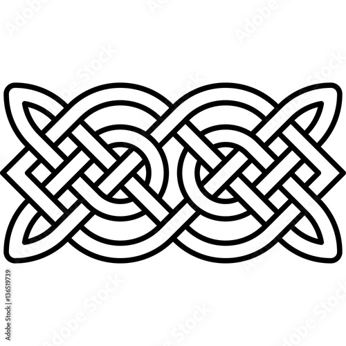 Celtic pattern. Element of Celtic or Irish ornament