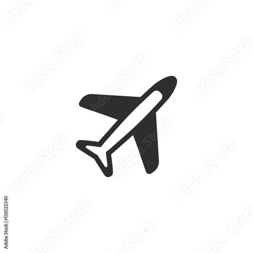 Airplane - vector icon.