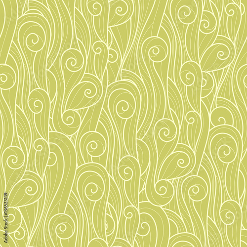 vector seamless pattern doodle swirl and line vertical monochrome