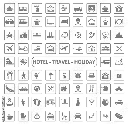 Icons Hotel, Travel and Holiday
