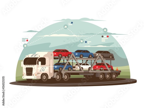 Photo Transportation of cars