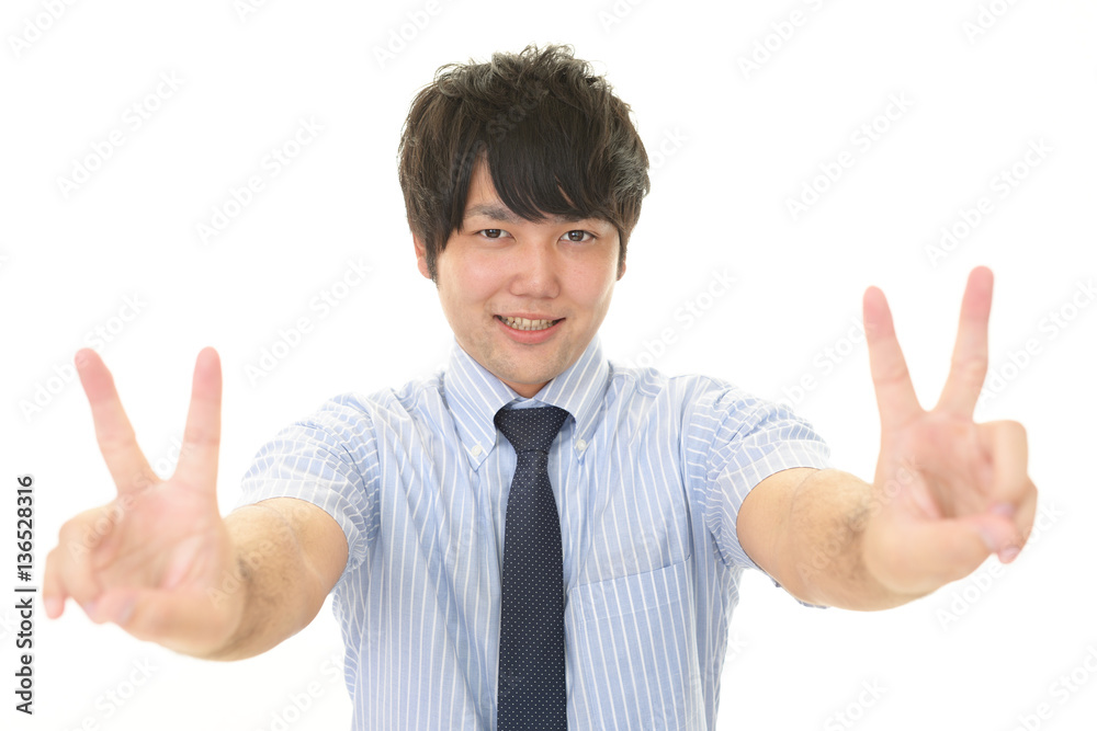 喜ぶビジネスマン 喜ぶビジネスマン