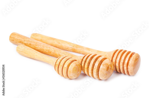 Wooden honey stick.