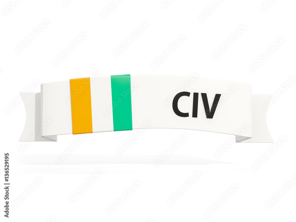 Flag of cote d Ivoire on banner Flag of cote d Ivoire on banner