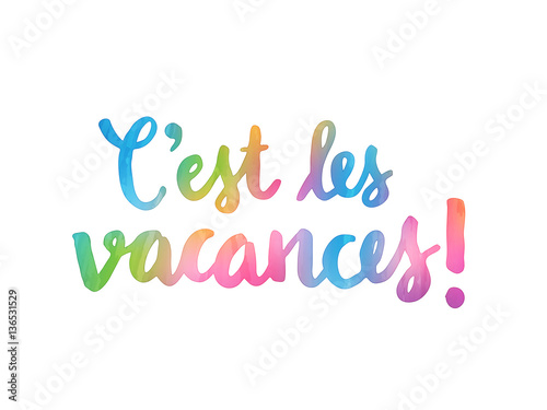 Aquarelle C’EST LES VACANCES