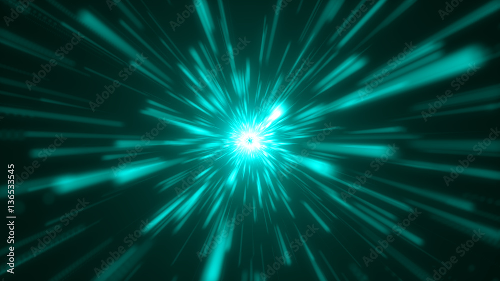Space traveling. Particle zoom background. 3D rendered Space traveling. Particle zoom background. 3D rendered